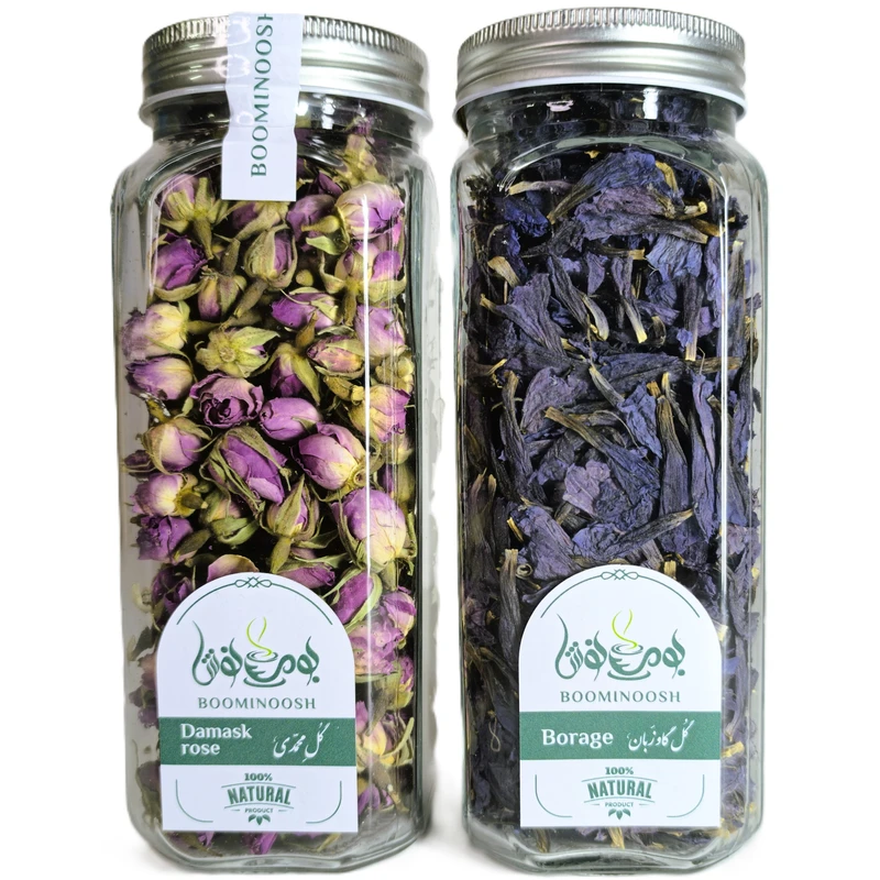 گل گاو زبان بومی نوش - 35 گرم و غنچه گل سرخ بومی نوش - 90 گرم