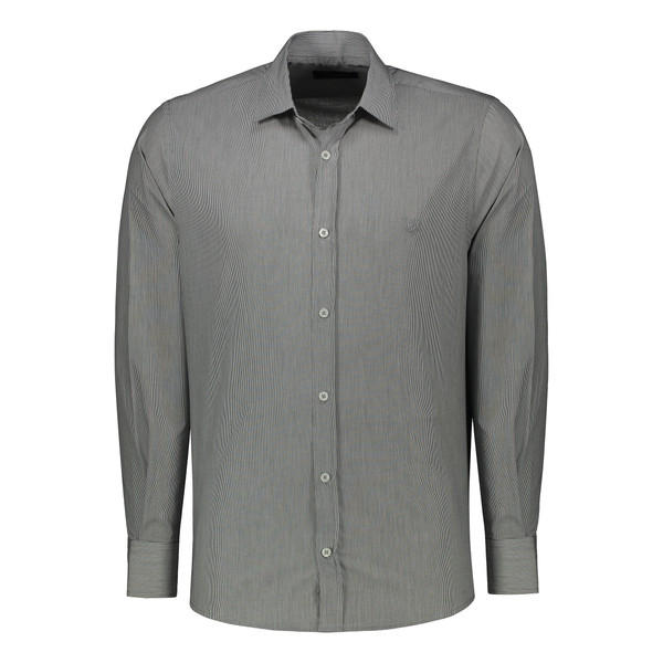 پیراهن آستین بلند مردانه پاتن جامه مدل کلاسیک 102721030175442 طرح راه راه