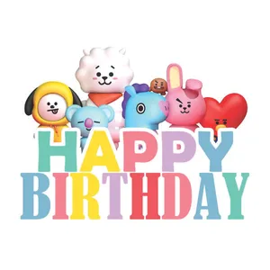 استند تولد طرح تولدت مبارک بی تی اس BT21 کد 51