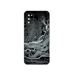 MAHOOT Black-Printed-Circuit-Board Cover Sticker for Samsung Galaxy M02s