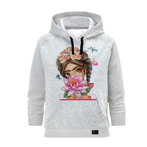 هودی زنانه مدل فریدا کد J187 رنگ طوسی