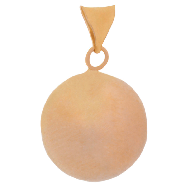 آویز گردنبند طلا 18 عیار زنانه طلای مستجابی مدل گوی کد 013