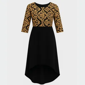 پیراهن یقه گرد زنانه مدل Karoline