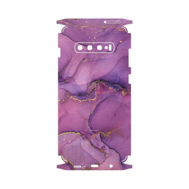 برچسب پوششی ماهوت مدل Purple Marble-FullSkin مناسب برای گوشی موبایل سامسونگ Galaxy S10 Plus