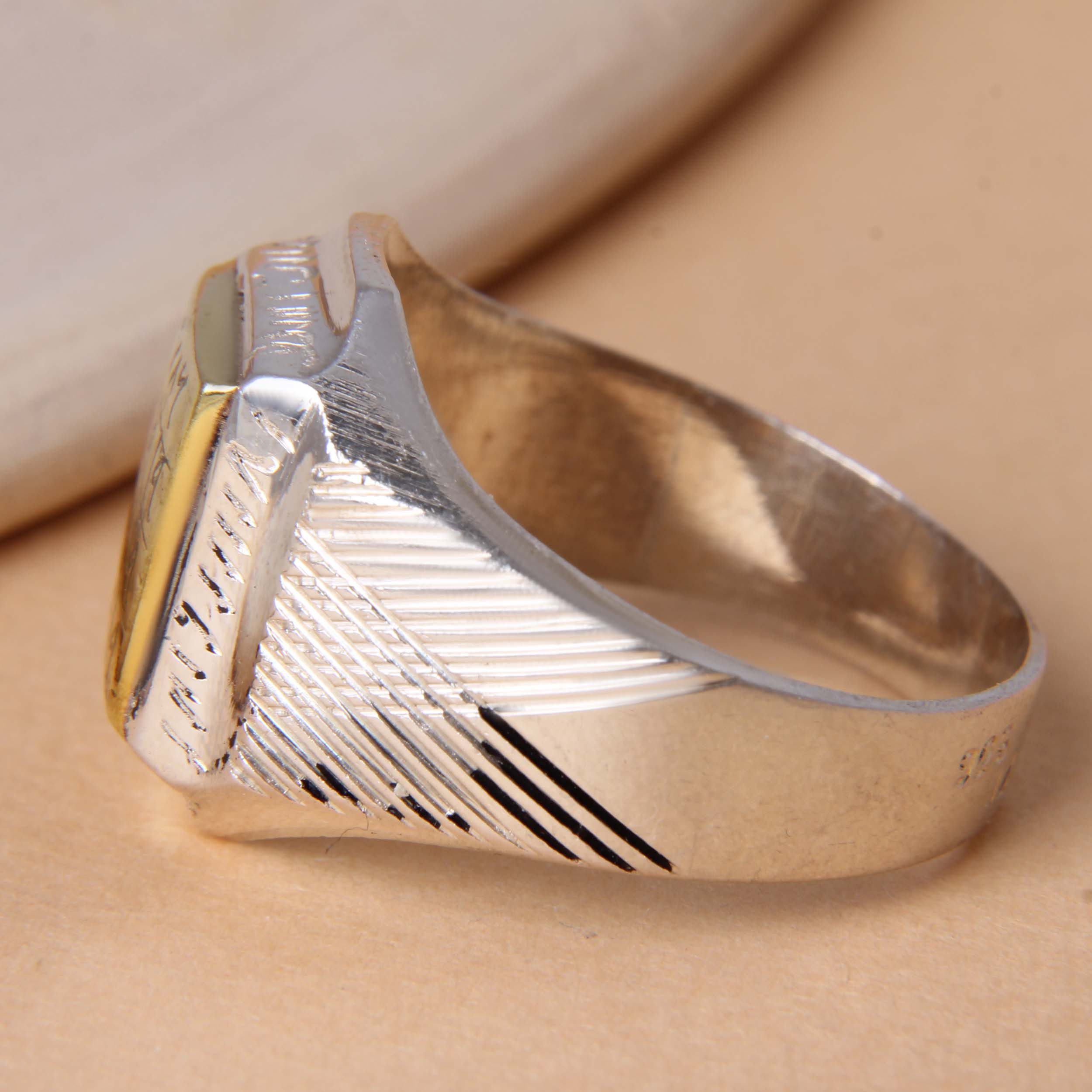 انگشتر نقره مردانه مدل حرز کد AM_2246 انگشتر نقره مردانه مدل حرز کد AM_2246