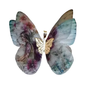 آویز گردنبند طلا 18 عیار زنانه مدل پروانه کد K45