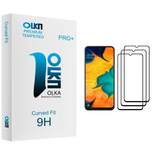 محافظ صفحه نمایش الکا مدل Premium glass مناسب برای گوشی موبایل سامسونگ Galaxy A30 بسته سه عددی
