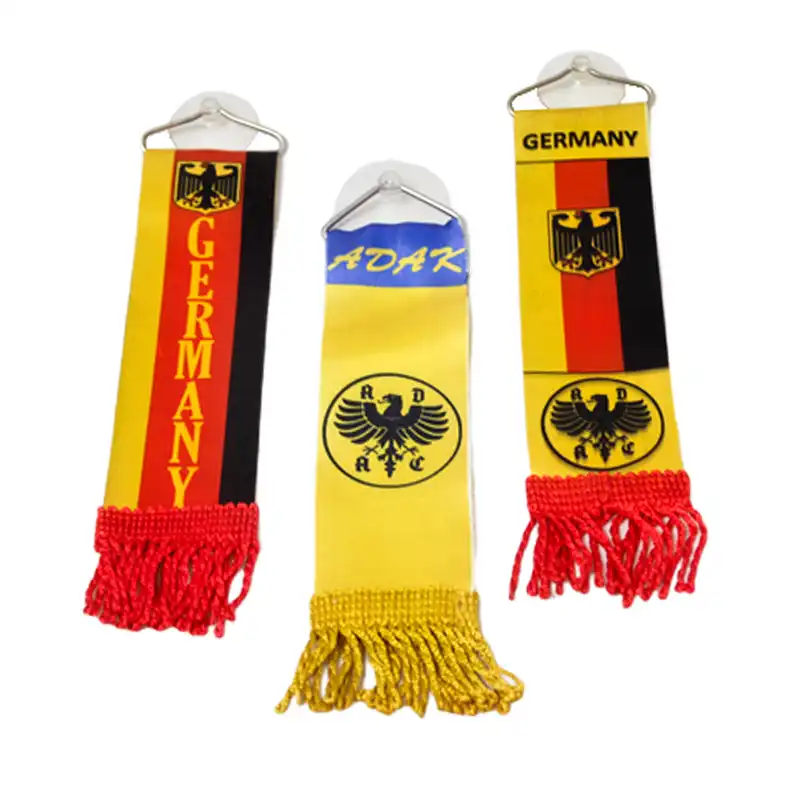 آویز تزئینی خودرو مدل  پرچم طرح آداک آلمان کد 2014  بسته 3عددی