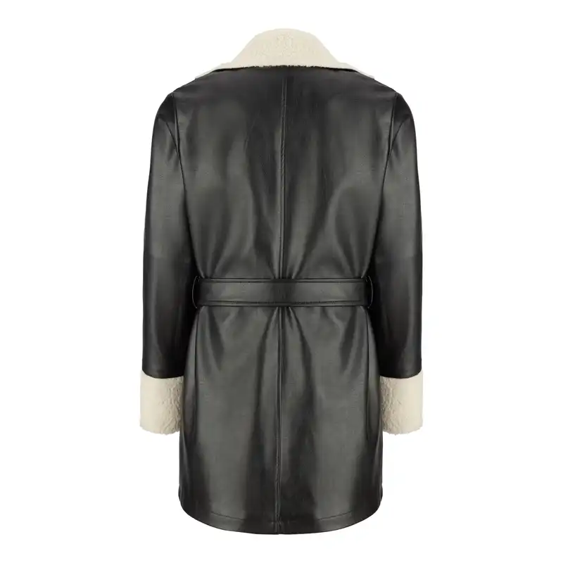 کت چرم زنانه السانا مدل هلیا کد 165301