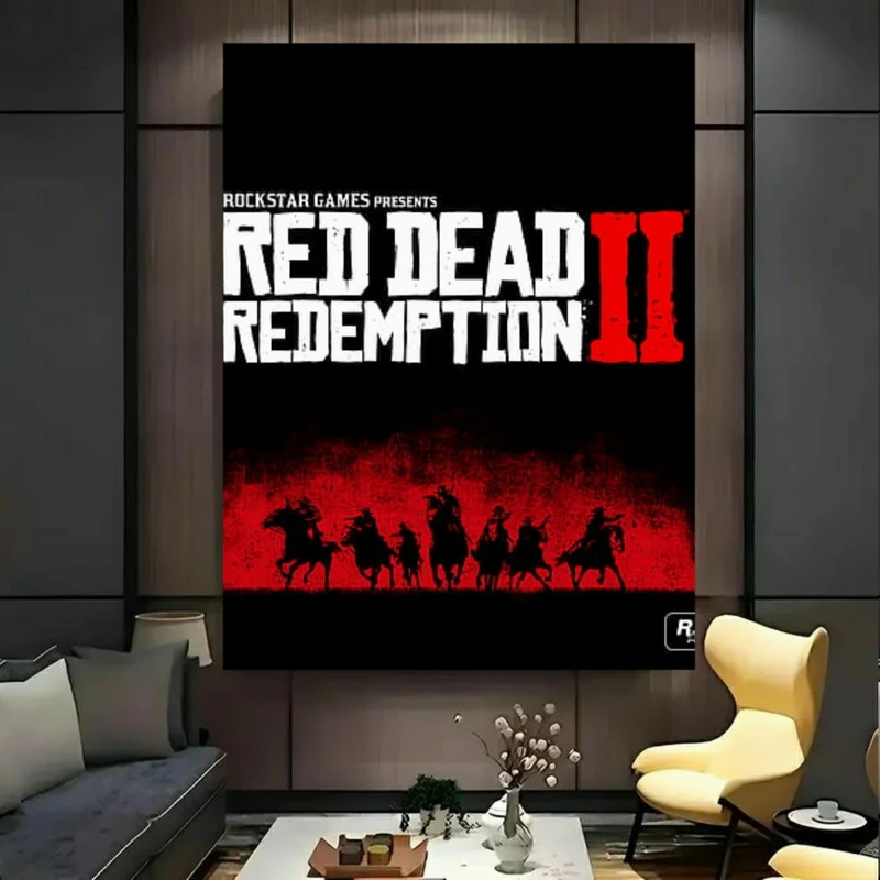 تابلو بوم طرح مخمل گیم مدل رد دد ردمپشن 2 کد GR1896