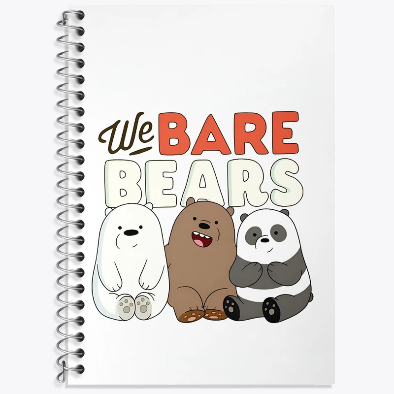 دفتر زبان 50 برگ خندالو مدل دو خط طرح سه خرس کله پوک کد N4026