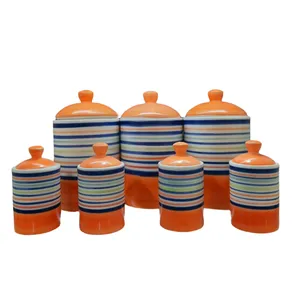 ست جای ادویه 7 پارچه طرح سنتی