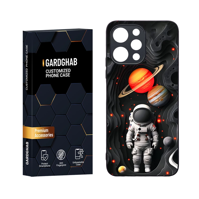 کاور گارد قاب مدل دورژله ای کهکشان مناسب برای گوشی موبایل شیائومی Redmi 12 4G / 5G