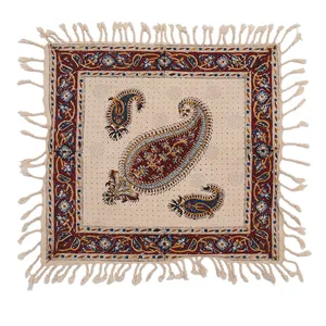 سفره قلمکار اثر زابلیان طرح 54-11-118 سایز 40 × 40  سانتی متر