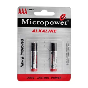 باتری نیم قلمی میکروپاور مدل  LR03-2CA بسته 2 عددی