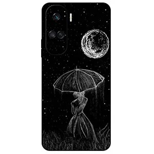 Megafone Girl and Moon 1369 Cover For Honor 90 Lite