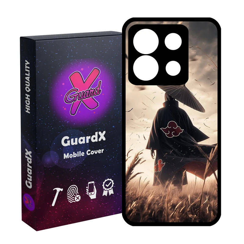 کاور گارد ایکس طرح Itachi Naruto Anime مدل Glass10739 مناسب برای گوشی موبایل شیائومی Redmi Note 13 5G