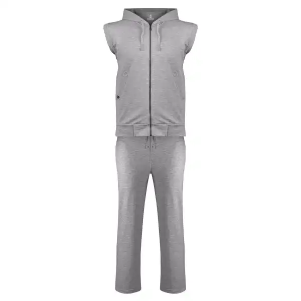 ست سویشرت و شلوار ورزشی مردانه ساروک مدل A رنگ طوسی