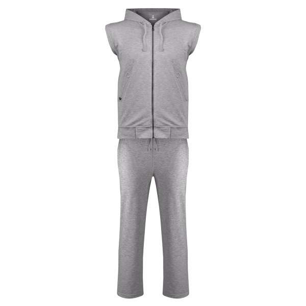 ست سویشرت و شلوار ورزشی مردانه ساروک مدل A رنگ  طوسی