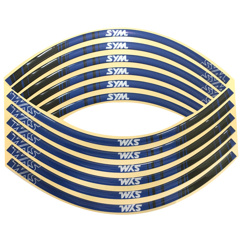 برچسب رینگ موتور سیکلت مدل SYM-2 بسته 12 عددی
