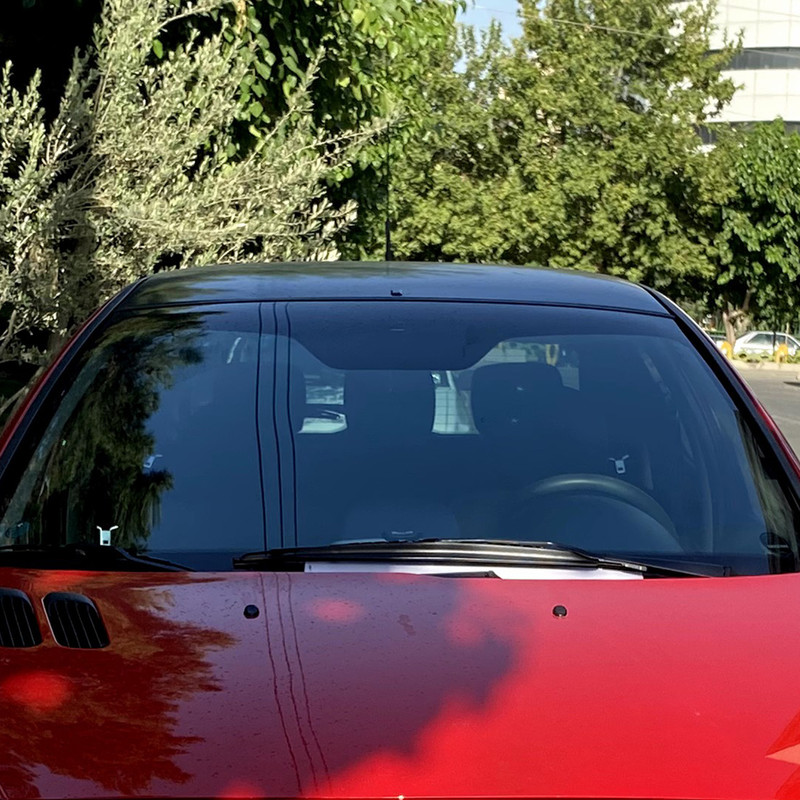 برچسب آفتابگیر شیشه جلو آرسی زد اسپرت مدل Spider207206 مناسب برای پژو 206