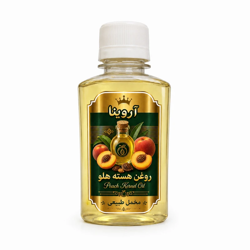روغن هسته هلو آروینا مدل PKO حجم ۱۲۰ میلی لیتر