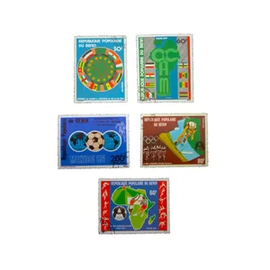 تمبر یادگاری طرح فوتبال مدل جام جهانی کد mex-900 مجموعه 5 عددی 