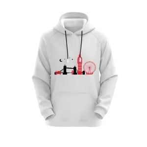 هودی زنانه مدل لندن کد J172 رنگ سفید