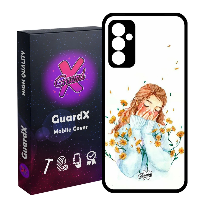 کاور گارد ایکس طرح Girl مدل Glass10315 مناسب برای گوشی موبایل سامسونگ Galaxy A54 / A54 5G