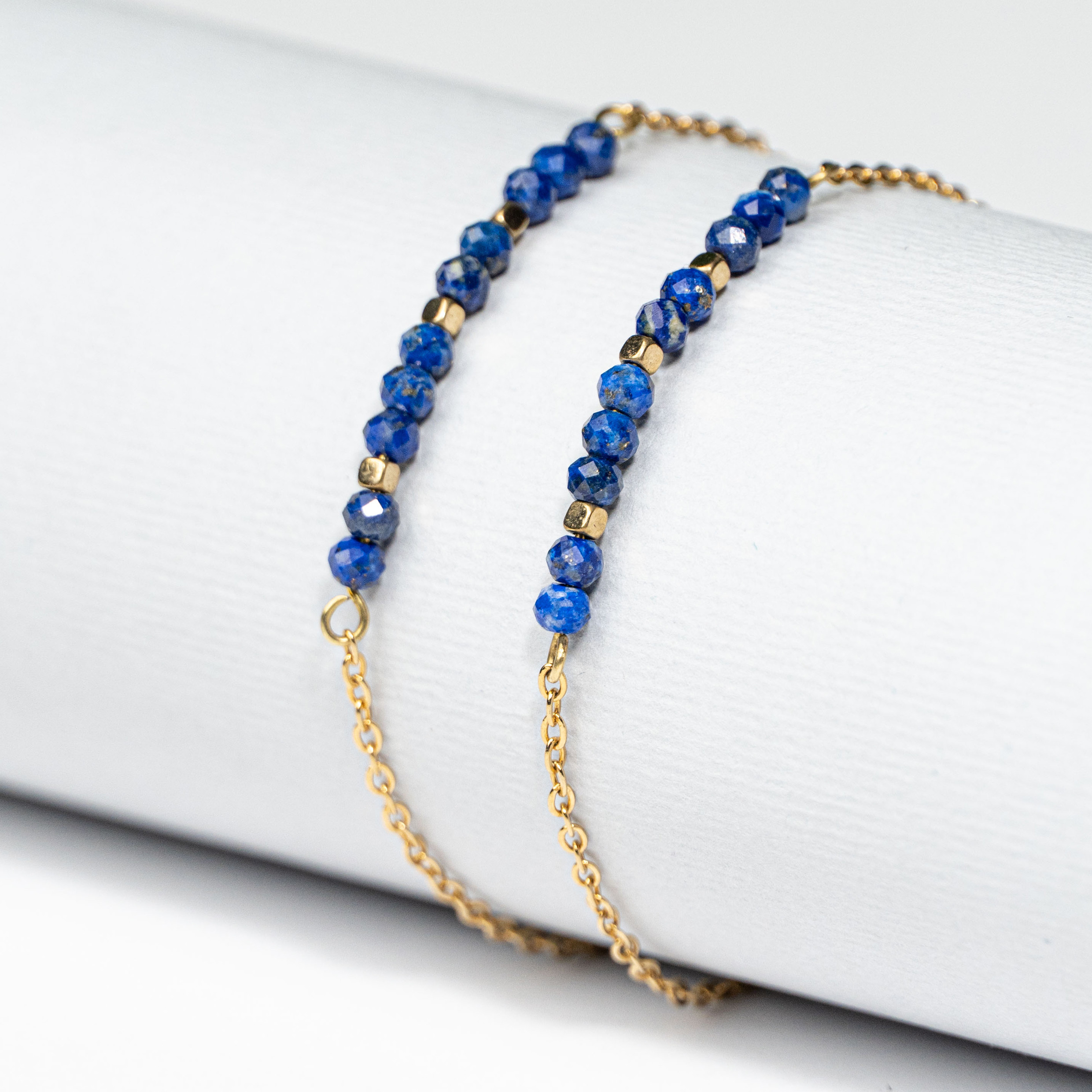 دستبند زنانه مدل سنگ لاجورد کد 101005422