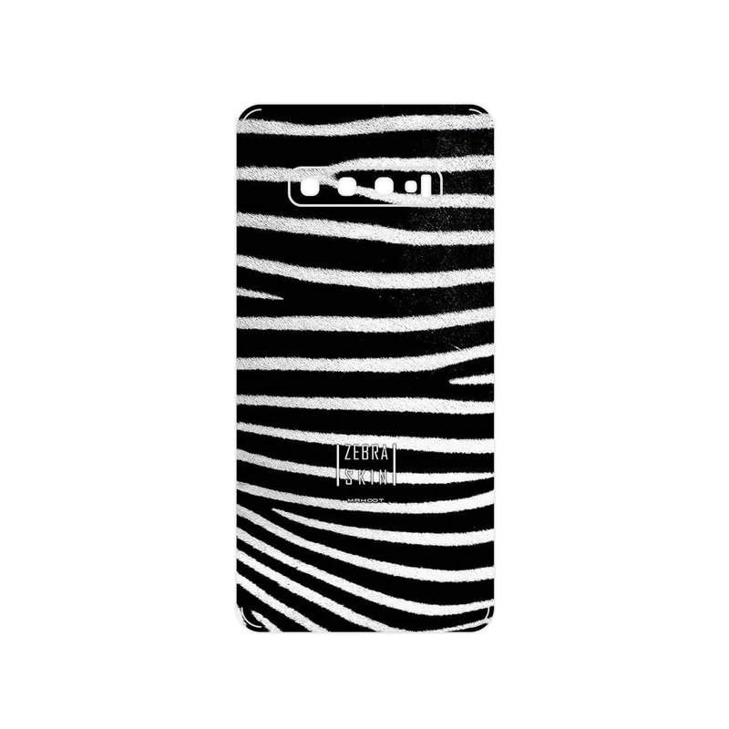برچسب پوششی ماهوت مدل Zebra Skin مناسب برای گوشی موبایل سامسونگ Galaxy S10 Plus