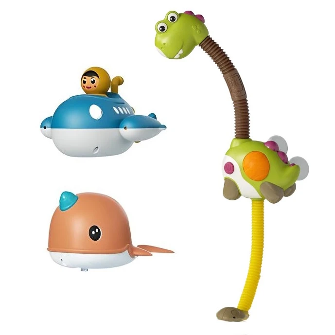 اسباب بازی حمام توماما کیدز مدل TM373 طرح دایناسور بسته 3 عددی