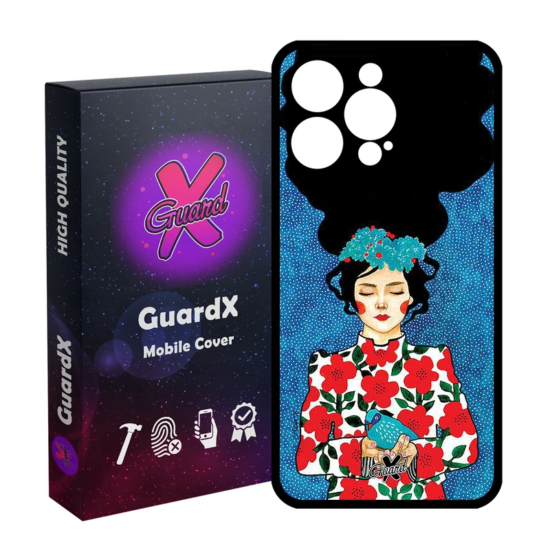 کاور گارد ایکس طرح Girl مدل Glass10137 مناسب برای گوشی موبایل اپل iPhone 15 Pro Max