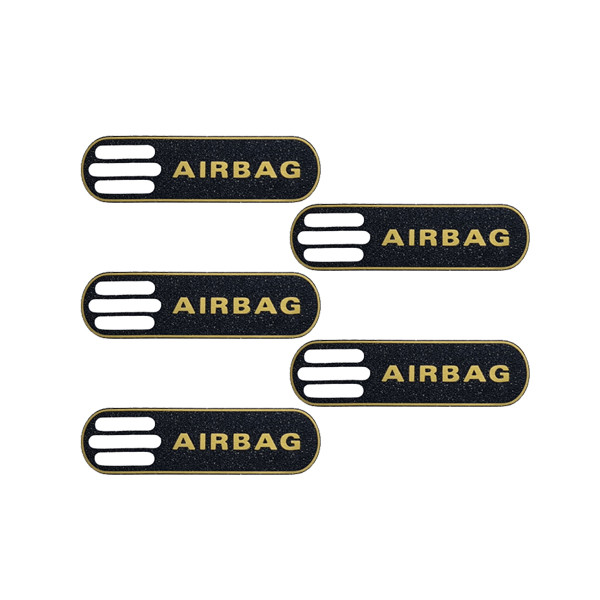 برچسب خودرو طرح ایربگ کد 10805B مناسب برای پژو 206 بسته 5 عددی