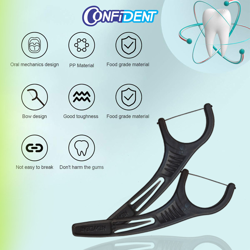 نخ دندان کانفیدنت مدل دوال اکشن بسته 50 عددی