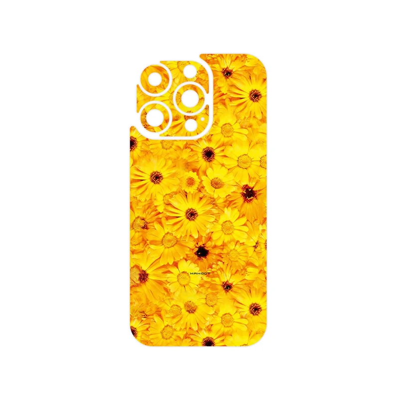 برچسب پوششی ماهوت مدل Yellow_Flower مناسب برای گوشی موبایل اپل iPhone 16 Pro
