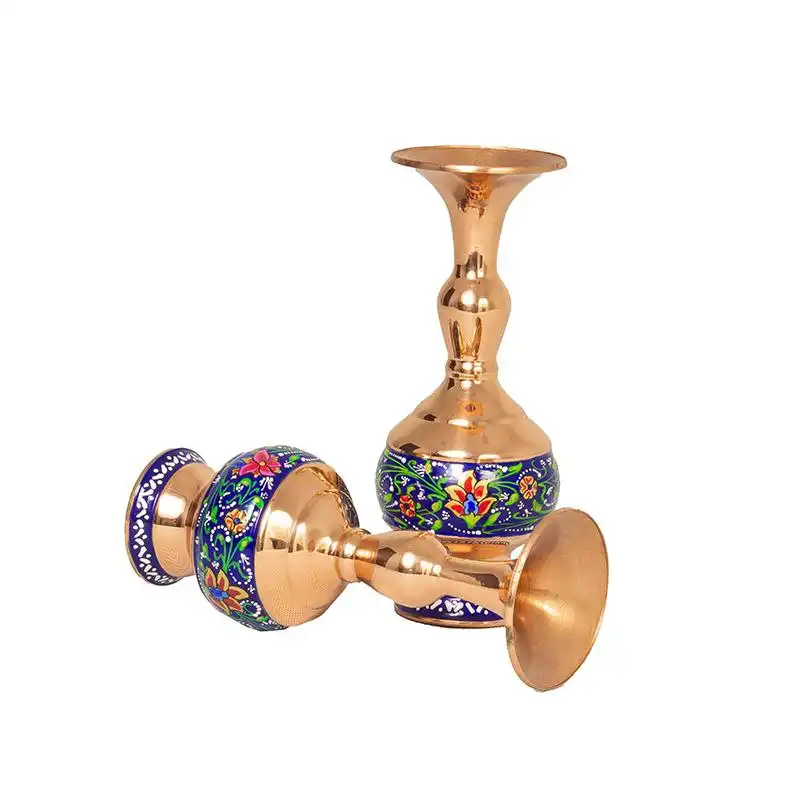 گلدان مسی طرح پرداز مدل JPS01 بسته 2 عددی