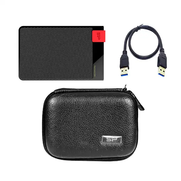هارددیسک اکسترنال سیلیکون پاور مدل D30 ظرفیت دوترابایت به همراه کیف