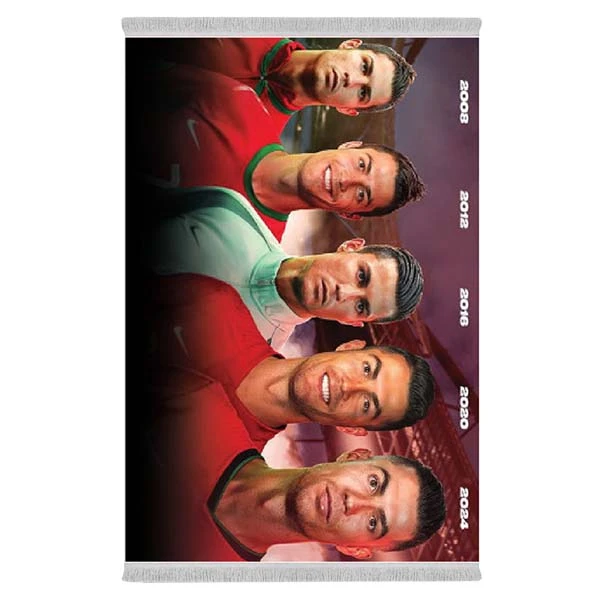 فرش پارچه‌ای دفه مدل فرشینه طرح فانتزی کد 8235