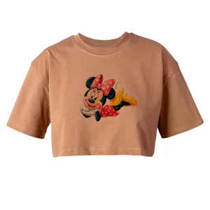 کراپ‌تاپ آستین کوتاه زنانه مدل میکی موس کد L122 K