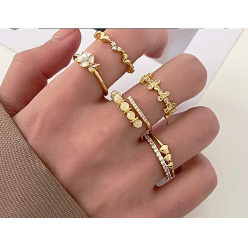 انگشتر دخترانه مدل غنچه CB