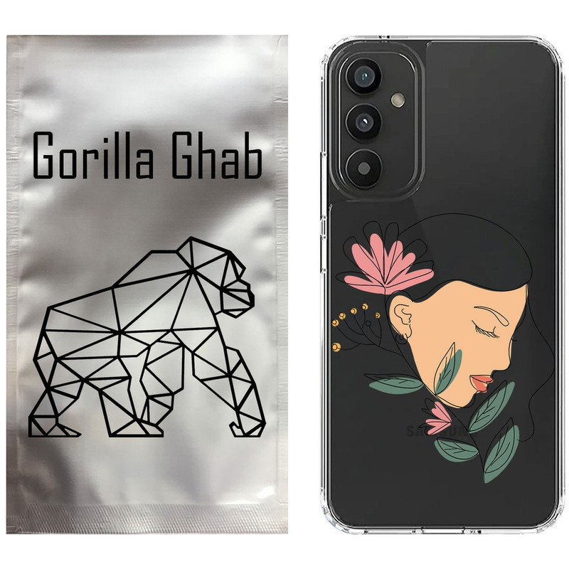 کاور گوریلا قاب مدل CLG کد 53 طرح صورت زن مناسب برای گوشی موبایل سامسونگ Galaxy A15