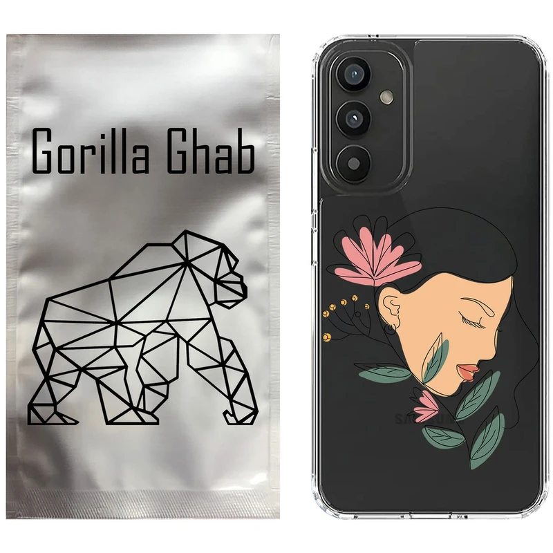 کاور گوریلا قاب مدل CLG کد 53 طرح صورت زن مناسب برای گوشی موبایل سامسونگ Galaxy A35 / A55