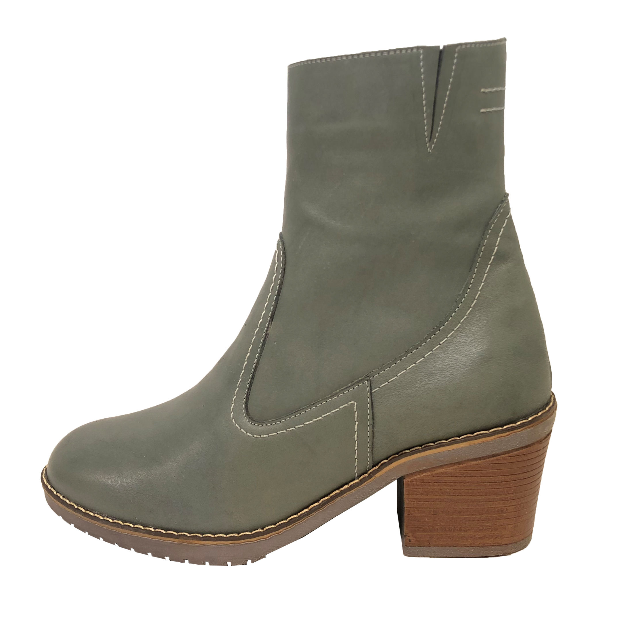 نیم بوت زنانه سرزمین چرم مدل 5208