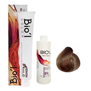 کیت رنگ مو بیول مدل NATURAL شماره 7.0 حجم 100 میلی لیتر رنگ بلوند طبیعی