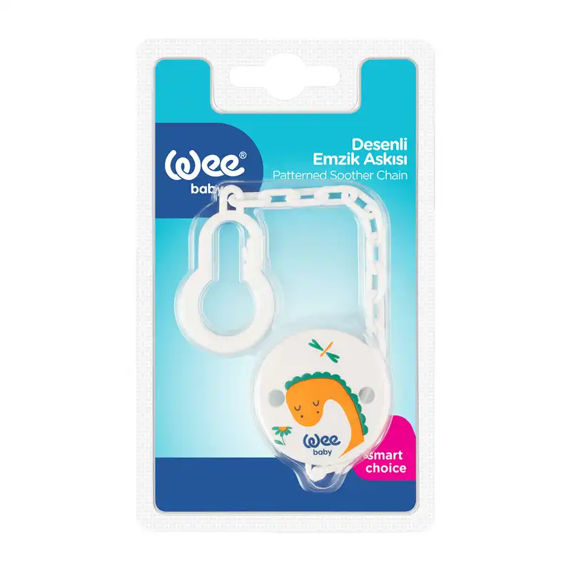 زنجیر پستانک وی طرح دایناسور و سنجاقک مدل W901.1