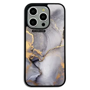 AKAM AMC-WA15PRO-MARBLE-45 Cover For Apple iPhone 15 Pro