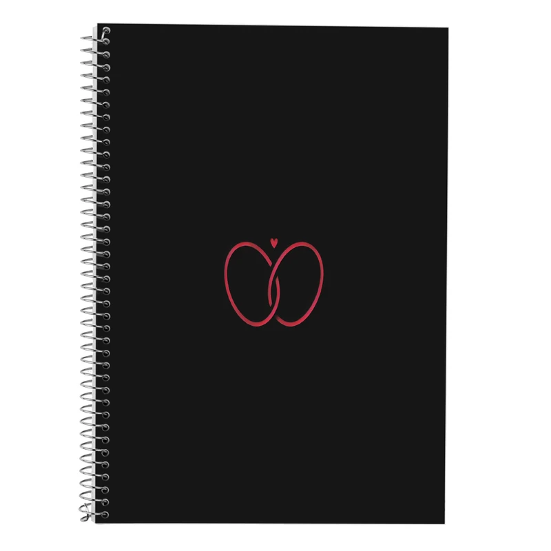 دفتر زبان 50 برگ مدوپد مدل سه خط طرح عاشقانه love کد DF14154