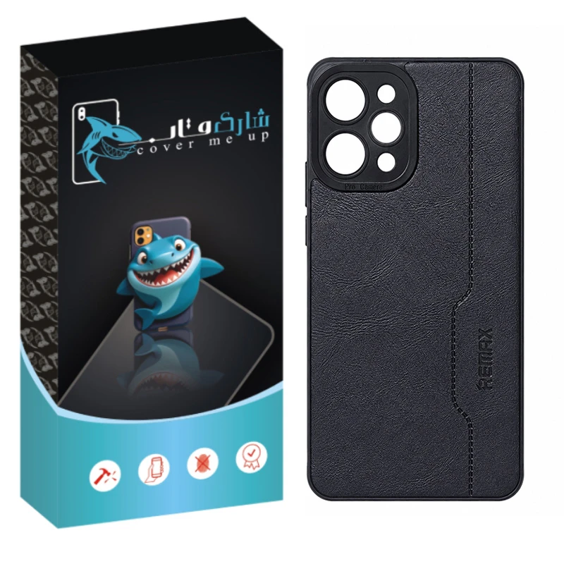 کاور شارک قاب مدل چرم RM مناسب برای گوشی موبایل شیائومی Redmi 12 4G