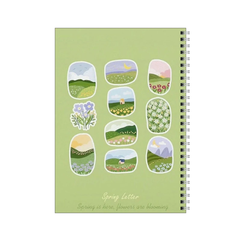 دفتر مشق 100 برگ بامبیلیپ طرح مینیمال گل و گیاه کد 7947140